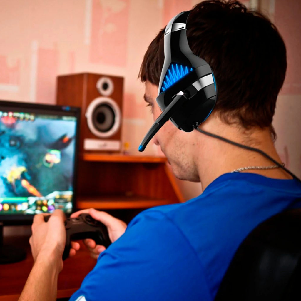 Gaming Headphones Beexcellent GM5 Headset with Mic Noise Cancelling Noise Cancelling Over Ear