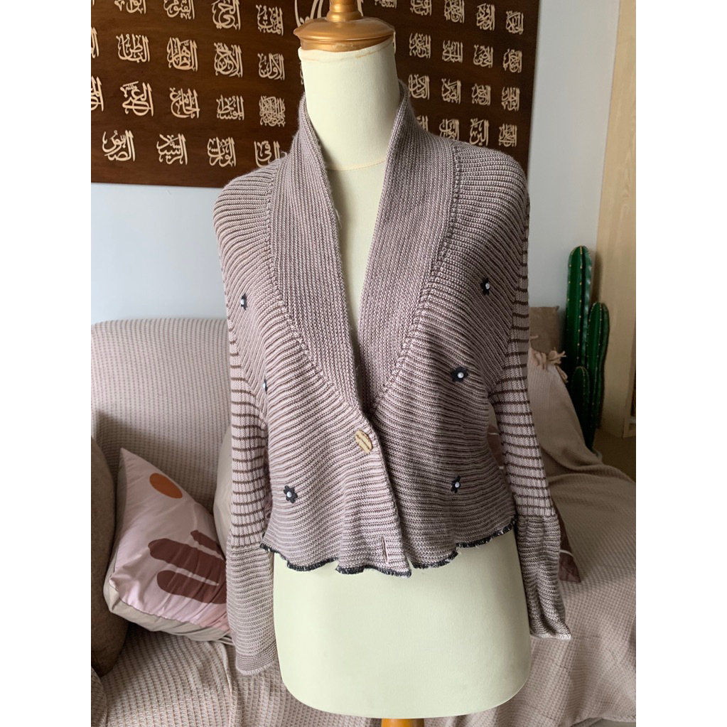 preloved cardigan rajut crop