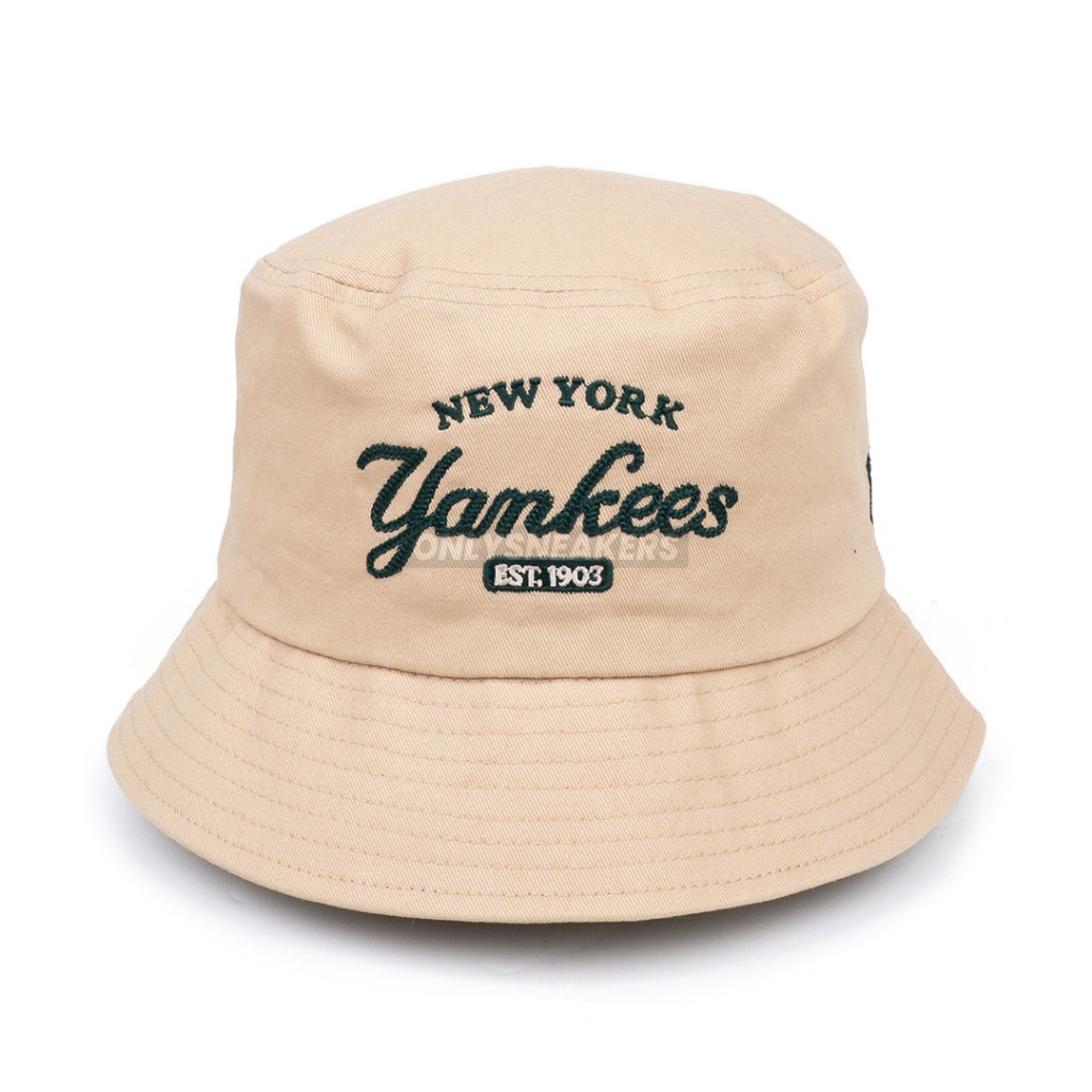 MLB VARSITY BUCKET HAT NEW YORK YANKEES BEIGE