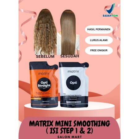 MATRIX MINI OPTI STRAIGHT / MATRIX PELURUS RAMBUT / MATRIX SMOOTHING MINI 125ML