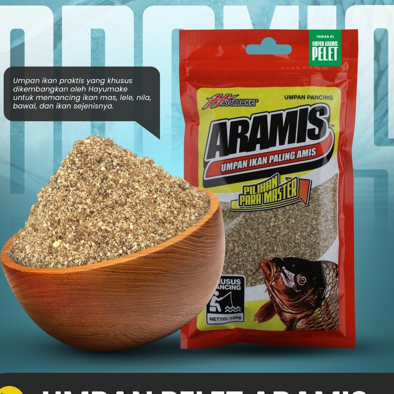 UMPAN IKAN MAS | UMPAN PANCING ARAMIS SIAP SAJI | PELET ARAMIS | SUSU TELOR SALMON | KEJU TELOR BIAW