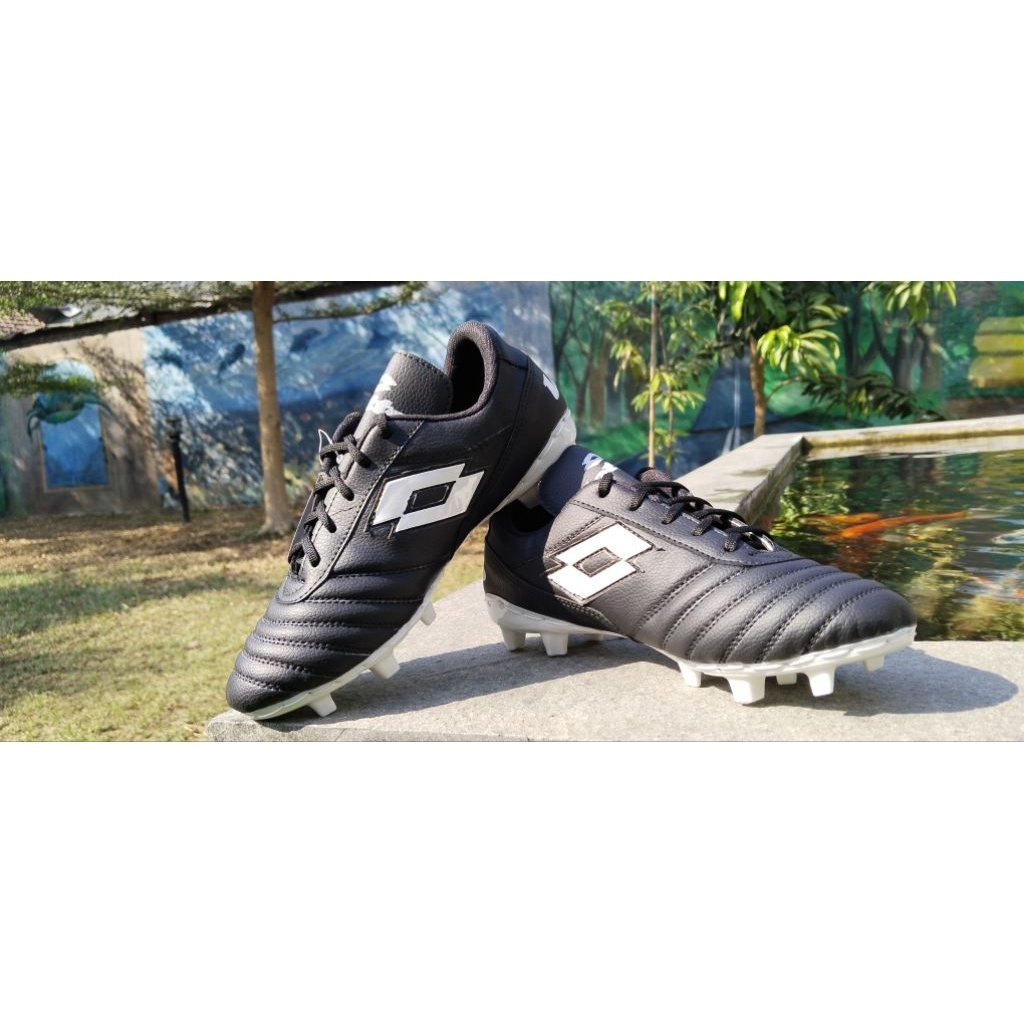 sepatu bola anak kulit sapi asli lotto outsol sudah di jahit keliling