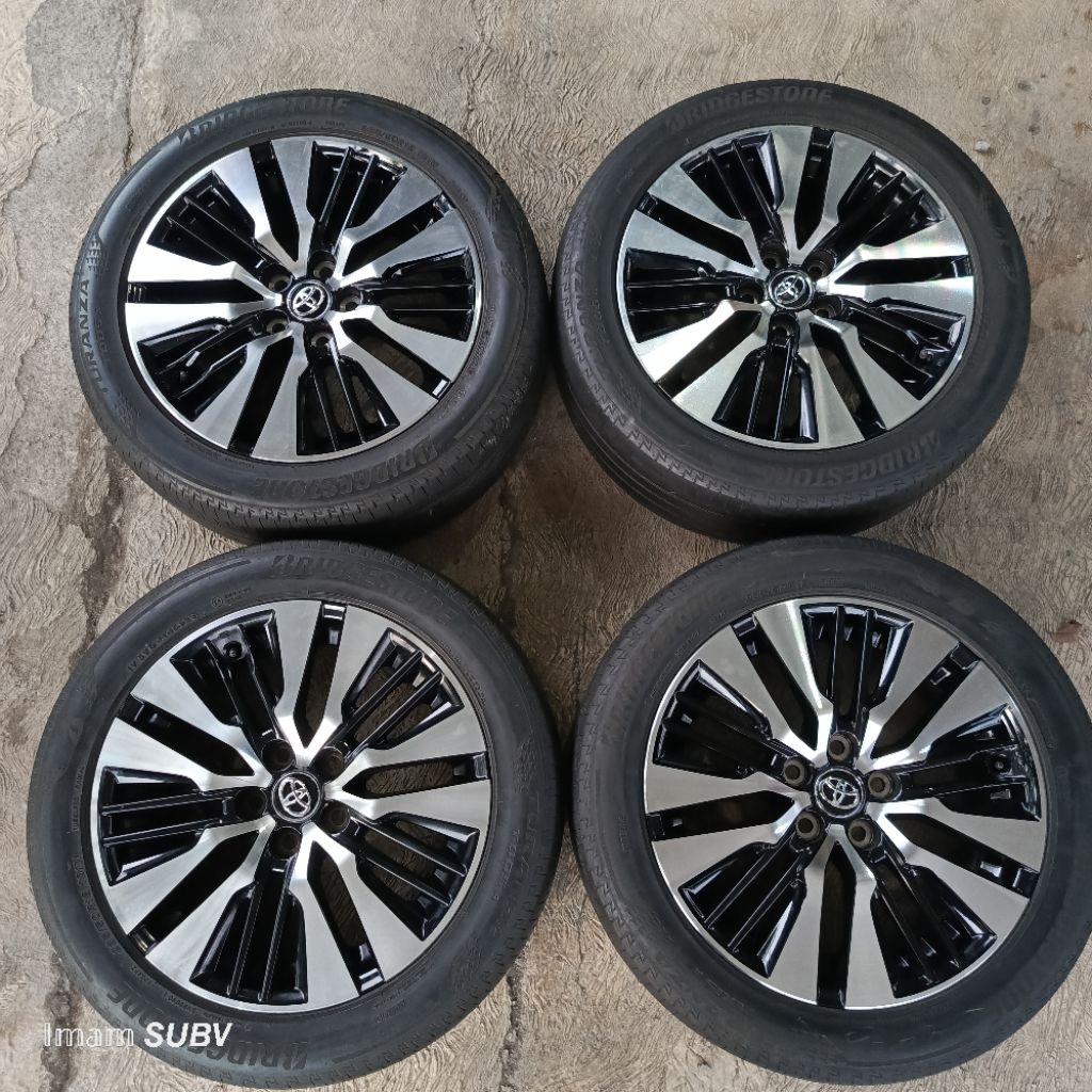 Velg Original Alphard Transformer R18 set ban Bridgestone
