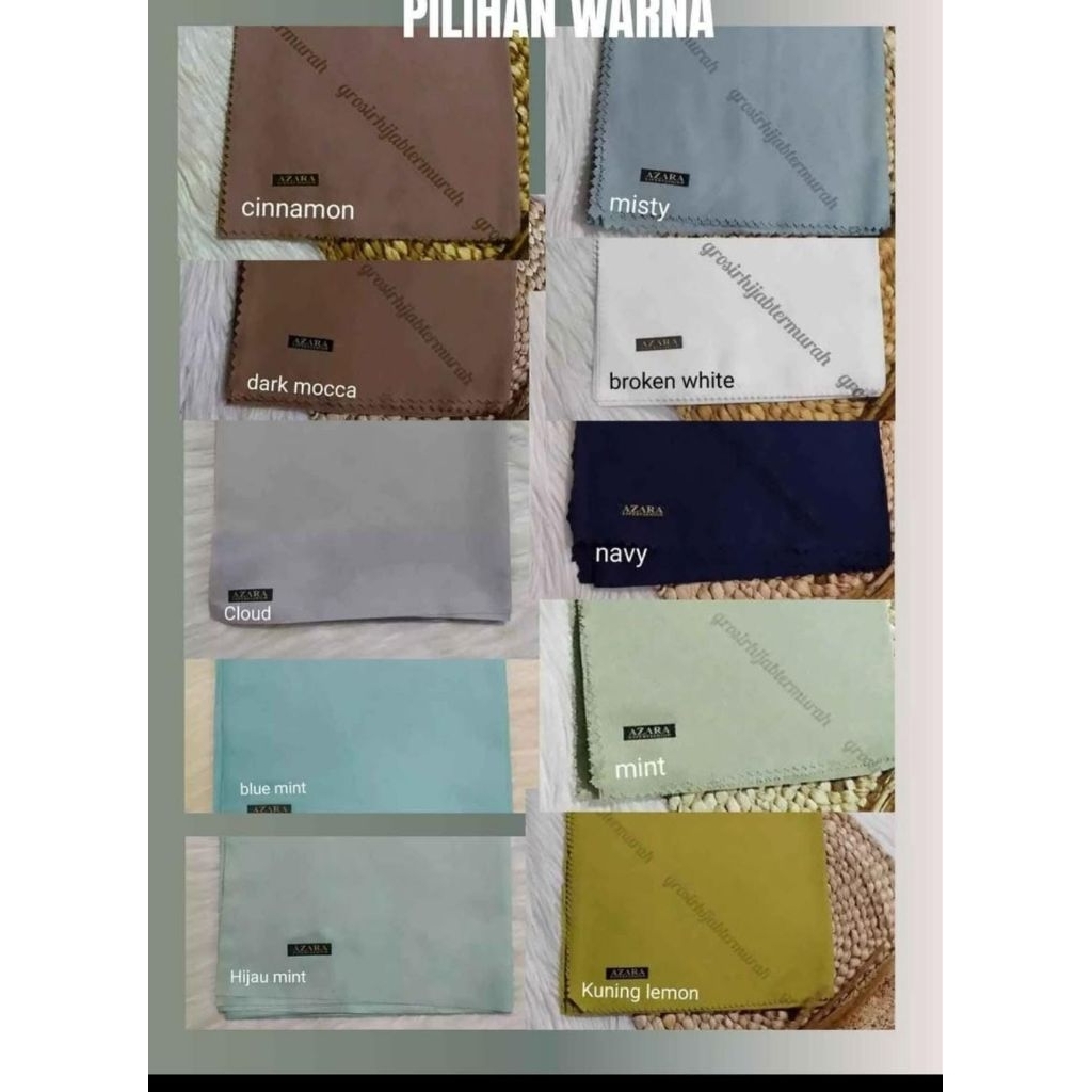 hijab segi empat polos azara