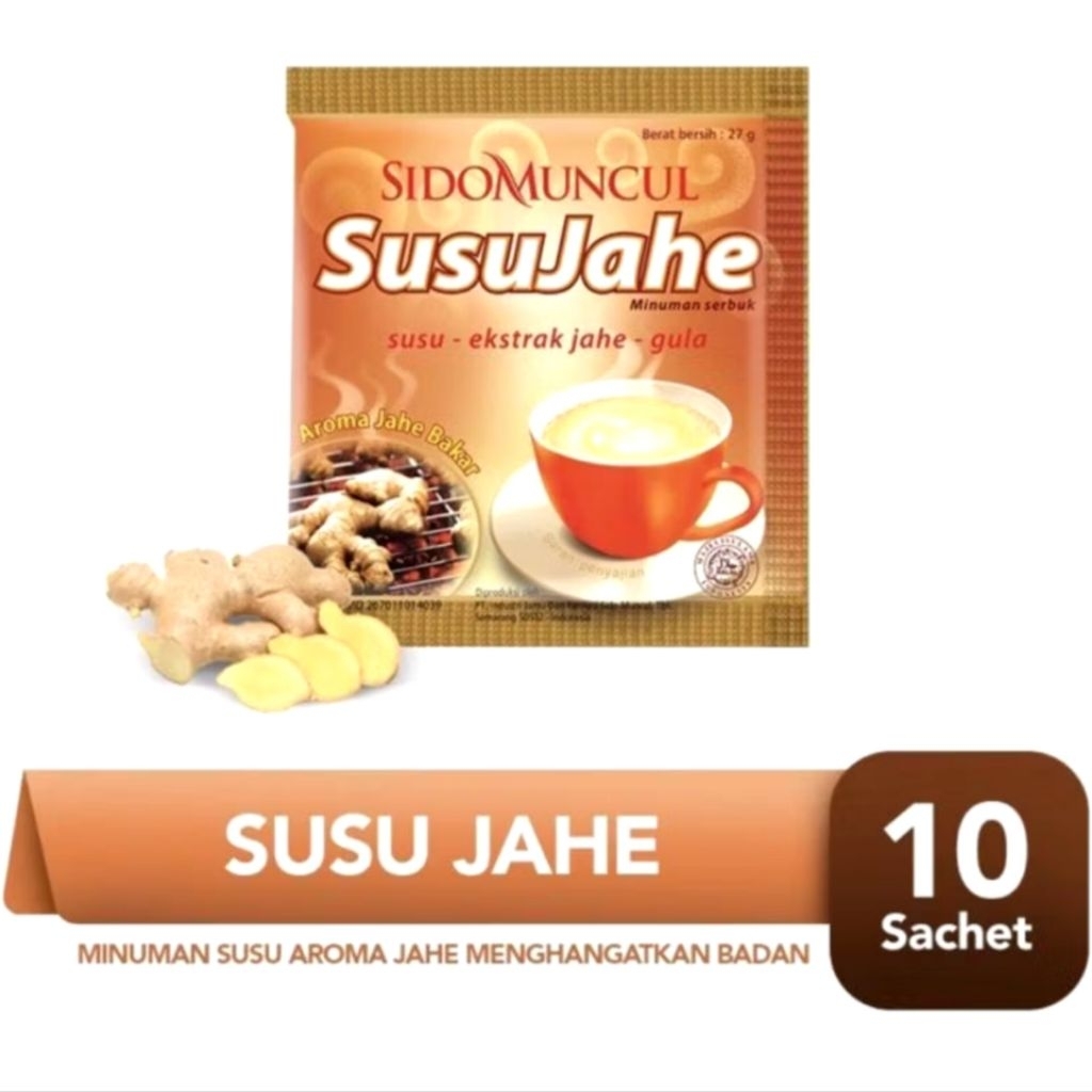 Susu jahe sidomuncul 1 renceng isi 10