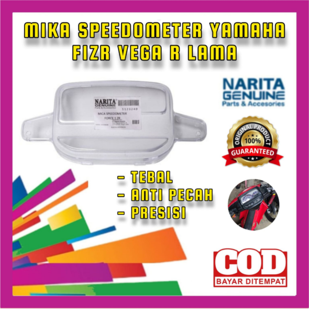 Mika Speedometer Vega R Lama FIZR – Tutup Speedometer Motor Yamaha Vega R / FIZR Transparan
