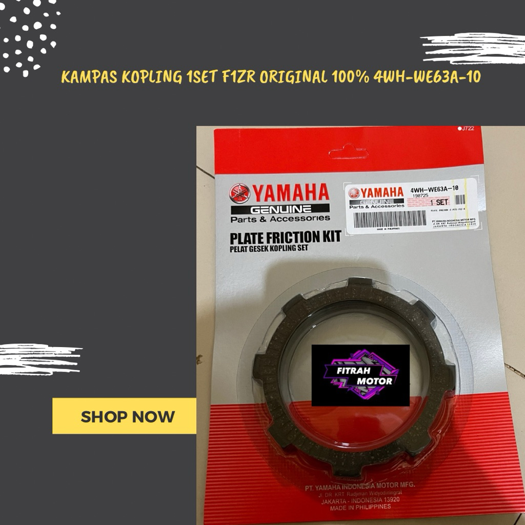 KAMPAS KOPLING 1SET F1ZR ORIGINAL 100% 4WH-WE63A-10