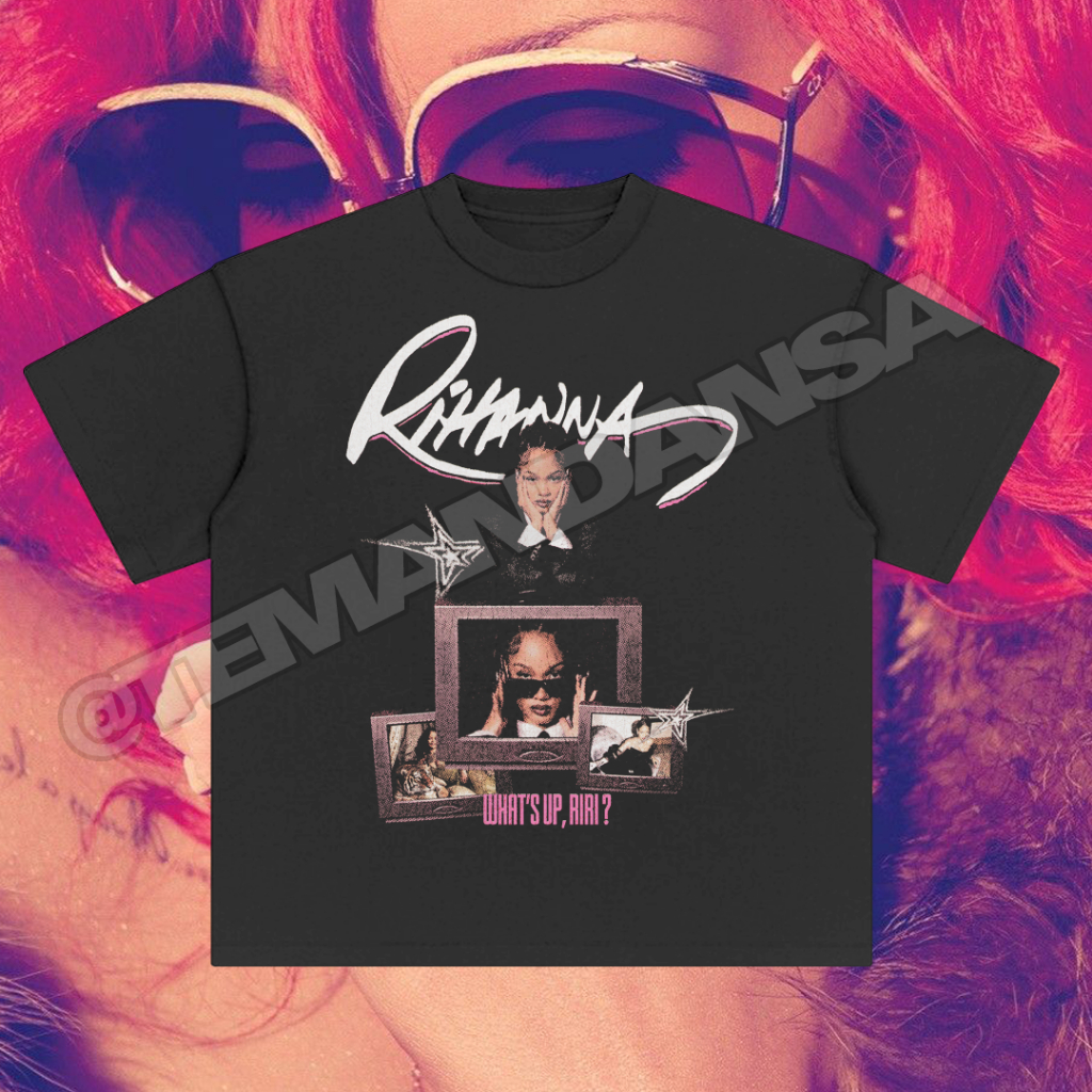 RIHANNA VINTAGE - BOXY OVERSIZED/REGULAR T-SHIRT