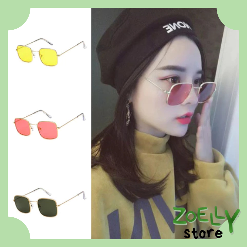 ZoellyStore K704 Kacamata Wanita Kaca Mata Hitam Sunglasses Style Fashion Pria
