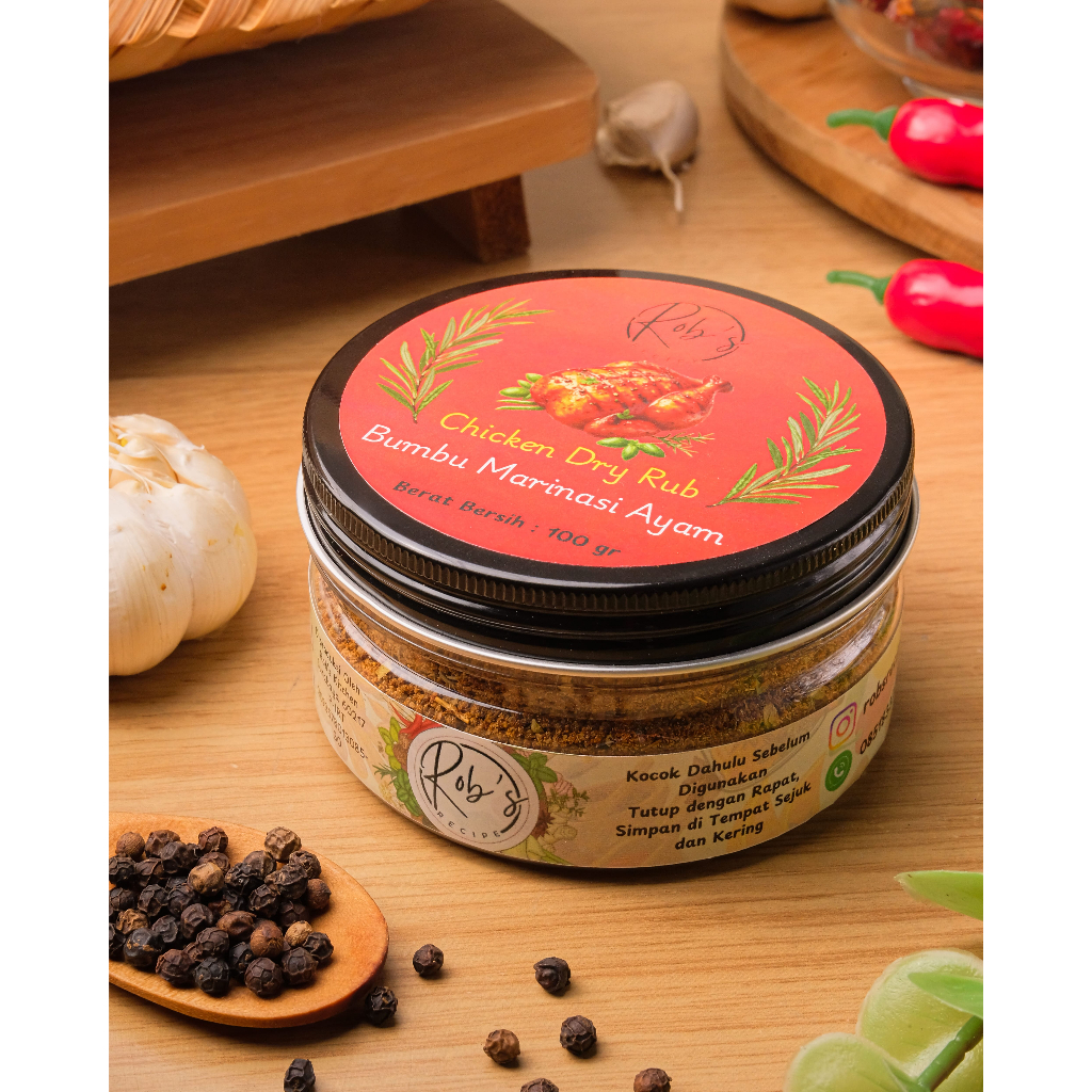Dry Rub Bumbu Marinasi Instan Ayam / Rob's Recipe Chicken Dry Rub