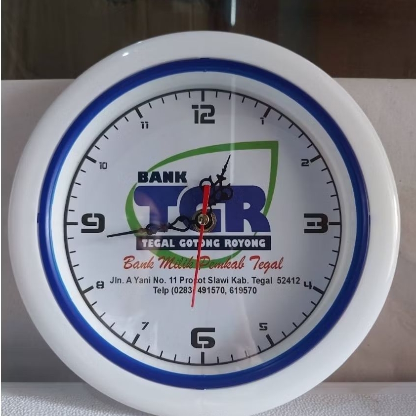 Jam Dinding Custom Diameter 25 cm/ Kenang-kenangan/Souvenir/Hadiah/Hiasan dinding.
