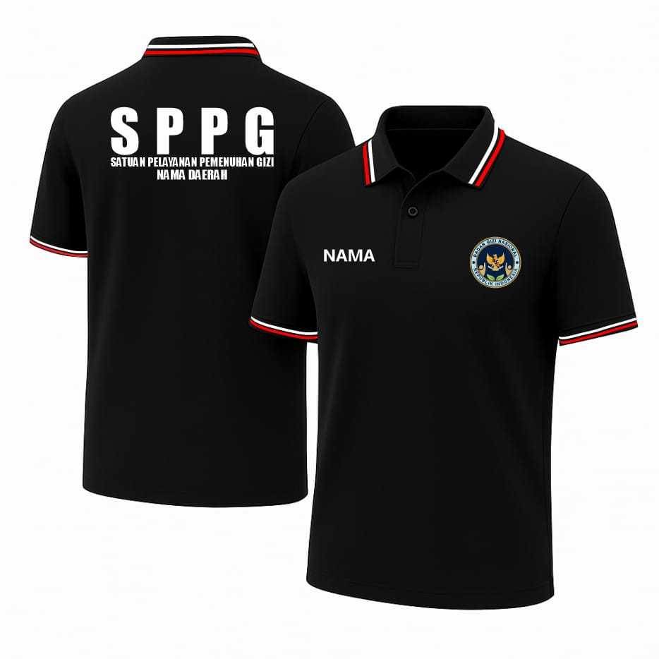 POLO Shirt Berkerah SPPG BGN Badan Gizi Nasional Program Mbg