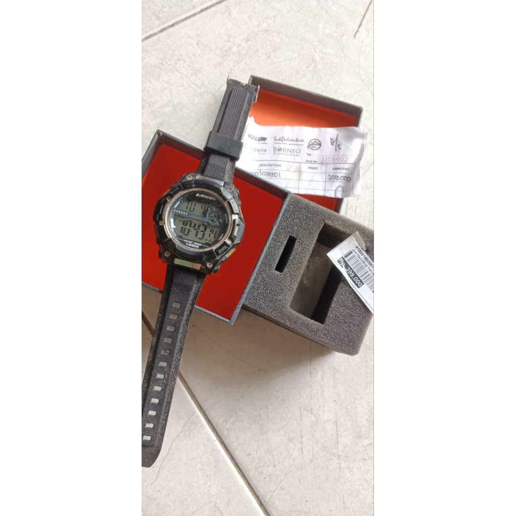 jam tangan bekas eiger antiair water resistant preloved original