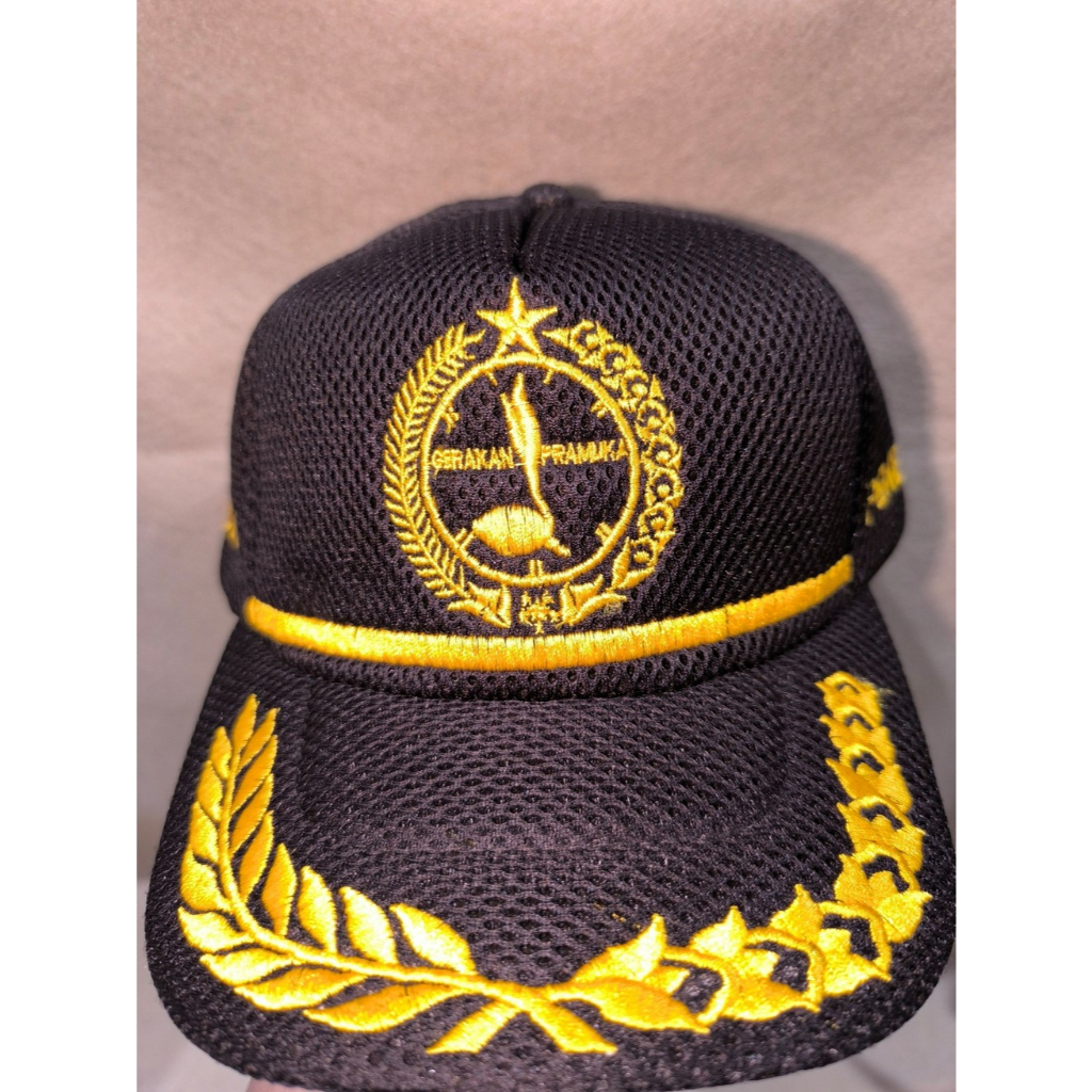 TOPI PRAMUKA COKLAT - TOPI PDH - TOPI PEMBINA PRAMUKA -