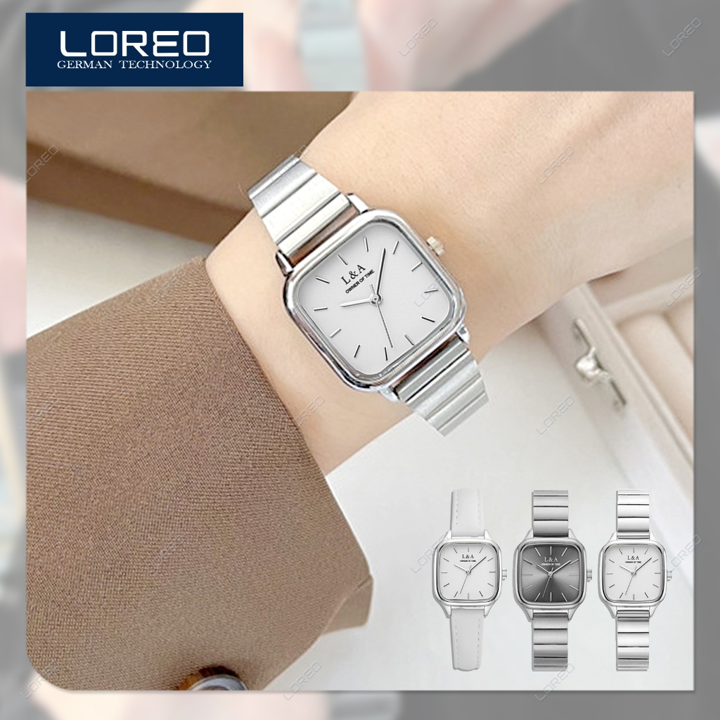 Loreo Jam Tangan Wanita Analog Casual Adjustable Strap / Jam Tangan Cewek Fashion