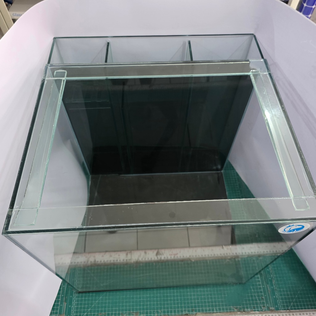 FILTER BELAKANG TANK AQUARIUM AKUARIUM IKAN KACA 5MM 5 MM UKURAN 50CM X 50CM X 50CM 50x50x50cm TANK 