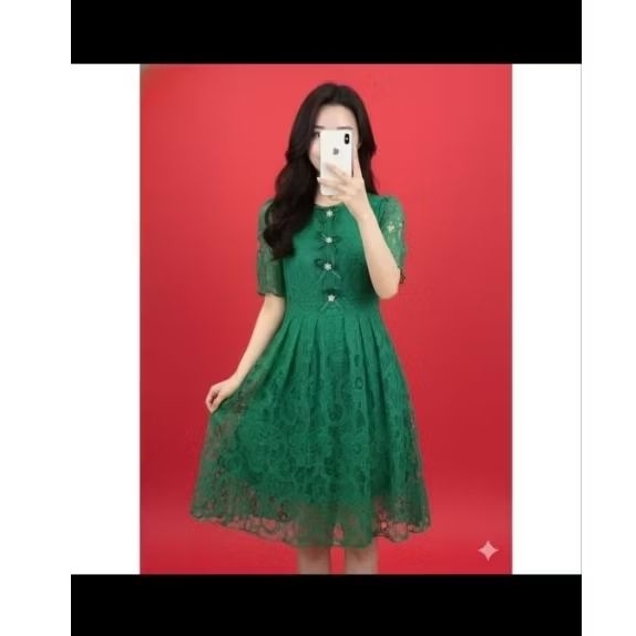 Dres brukat pita premium71290/Jeshop fashion