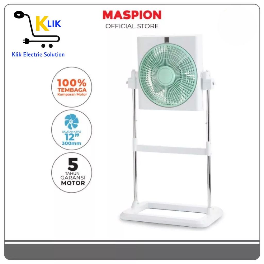 K.E.S - Maspion Kipas Angin Kotak Box Fan 12 Inch JF-1203 RC dan JF 1204 S