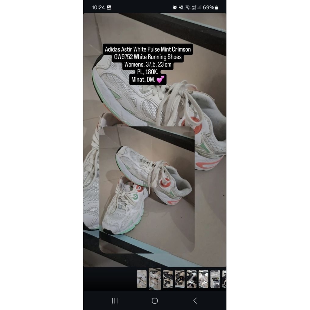 PL sepatu Adidas Astir White