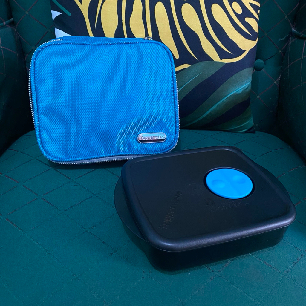 Tempat Makan Bekal Tupperware Meal Box Kristal Original New