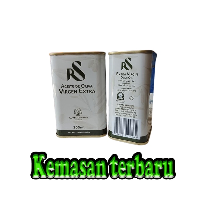 Minyak zaitun rs 200ml extra virgine kemasan kaleng