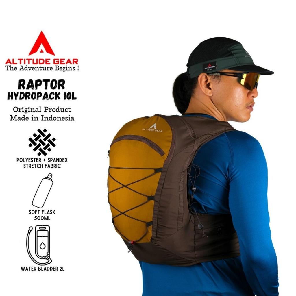 Eiger - Ransel Altitude Gear Raptor 10 Hydropack Trail Running Ultralight Tas Olahraga