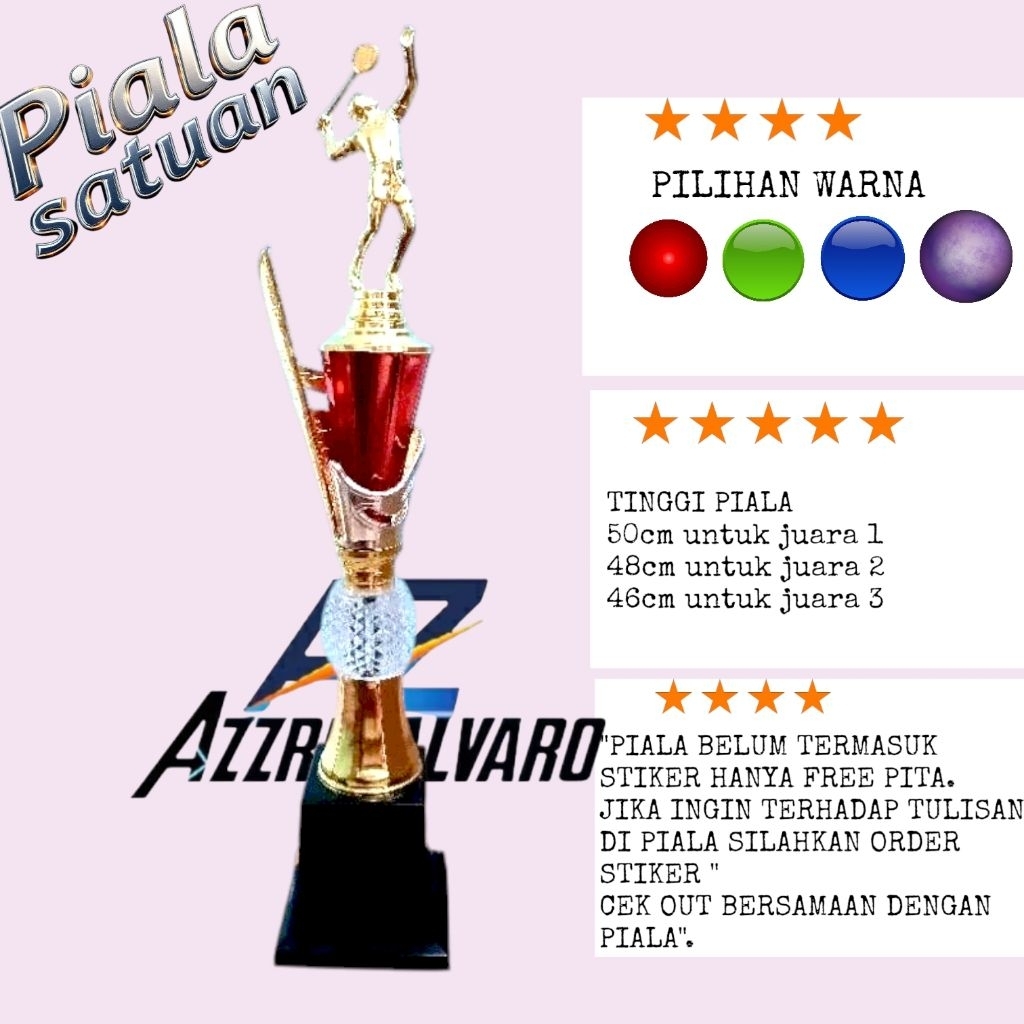PIALA trophy 112 BADMINTON 224 SATUAN