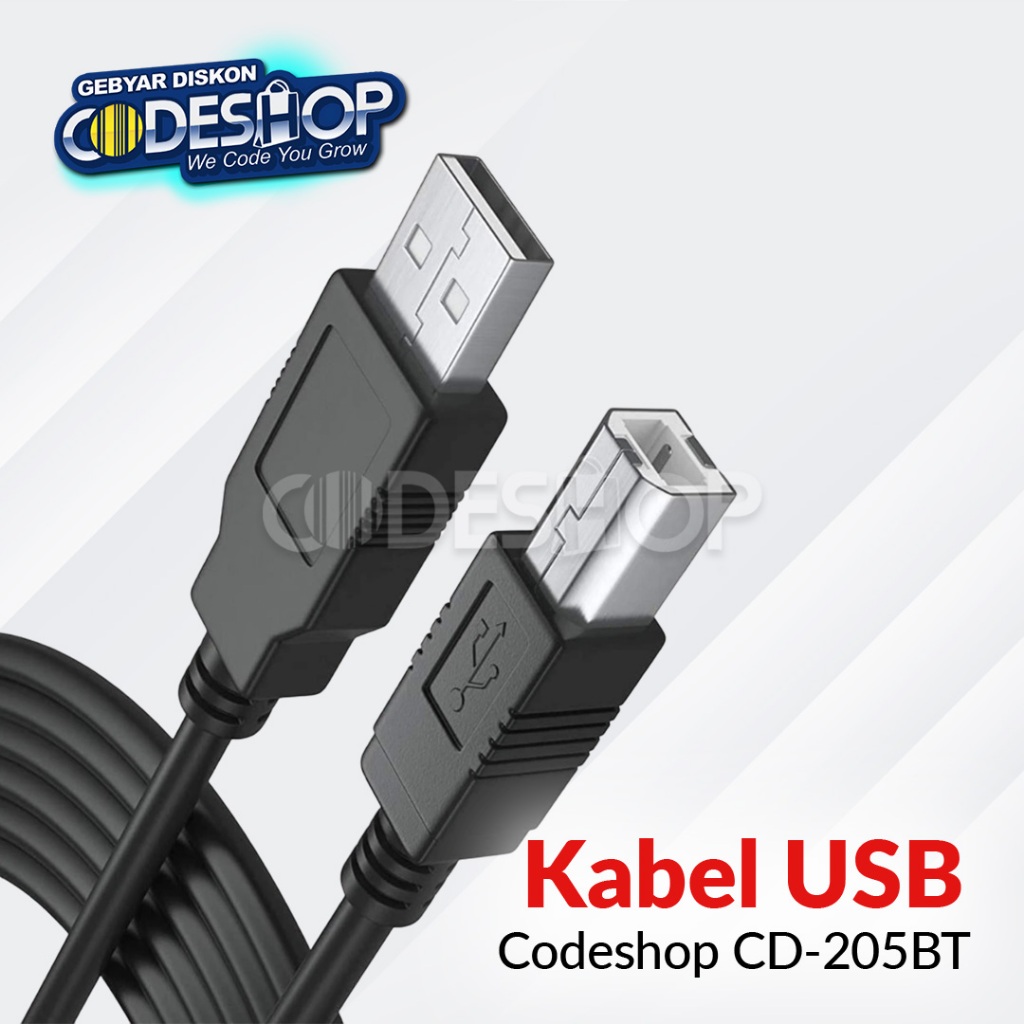 Kabel Scanner Barcode Codeshop CD-205BT USB Spare Part Sparepart