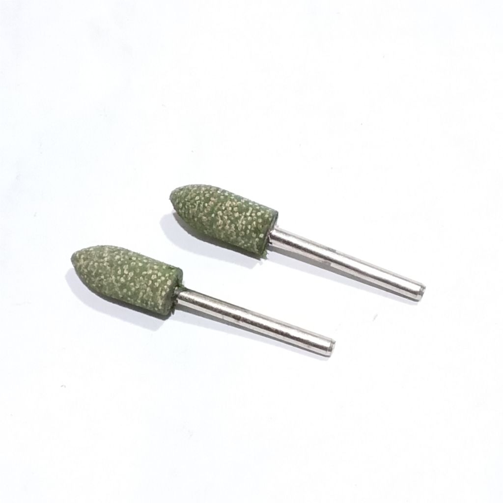 Batu Gerinda Asah Mini Diameter kepala 8mm As 3mm Elastic Rubber Grinding pins