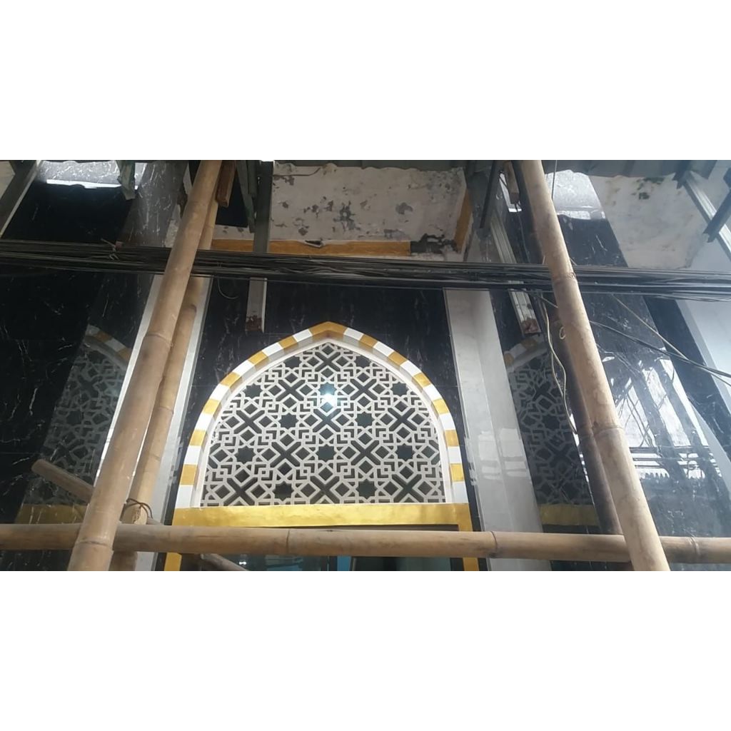 grc krawangan masjid minimalis depok