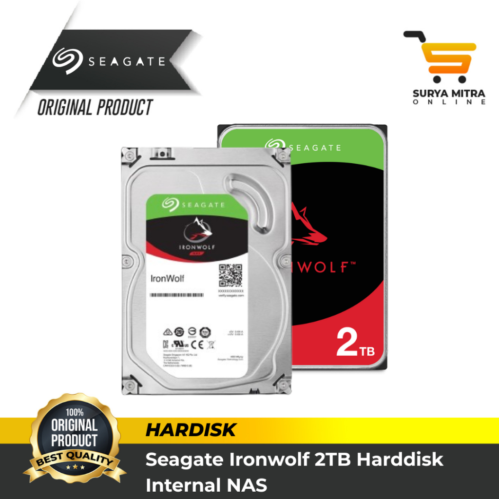 Seagate IronWolf Harddisk NAS 2TB / 4TB / 6TB / 8TB / 10TB / 12TB SATA