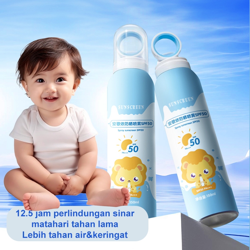 sunscreen spray anak Sunscreen Bayi & Anak Daily Outdoor Whitening Sunscreen Spray Spf 50 pa +++ 150