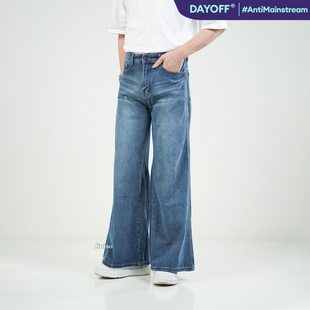 JINISO - Denim Bootcut Jeans Pria 375