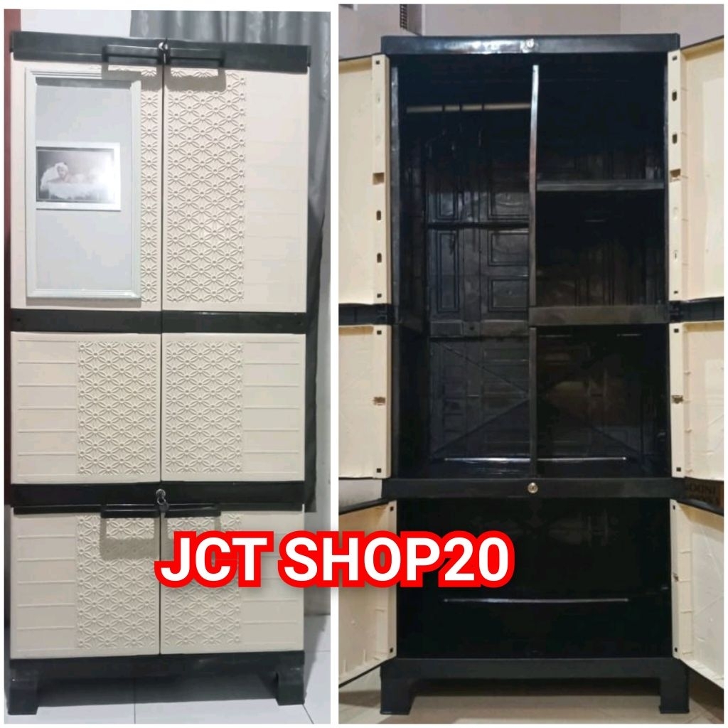 LEMARI PLASTIK PLUS KACA AQUOSE JUMBO