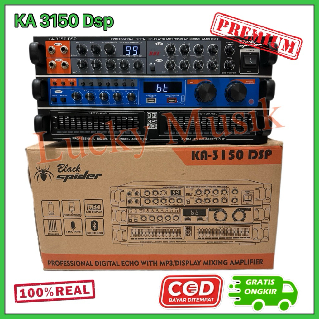 POWER AMPLIFIER BLACKSPIDER KA 3150 DSP/ KA3150DSP/ KA-3150DSP  NEW MODEL 99DSP DAN USB ka 3150 dsp 