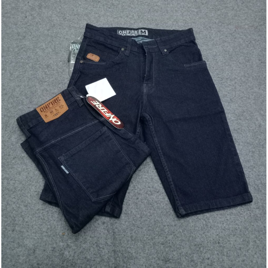 ONFIRE SALE,,, CELANA JEANS PENDEK PRIA CELANA DISTRO ONFIRE ORIGINAL