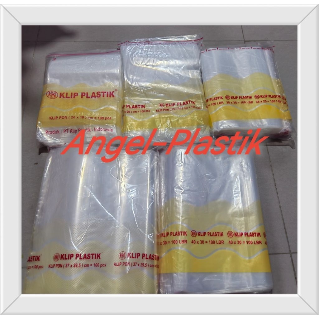 KANTONG PLASTIK KLIP  SAMBAL PE KLIP OBAT UKURAN KECIL / KLIP KERIPIK / KLIP KACANG 16X25 / 20X30 / 