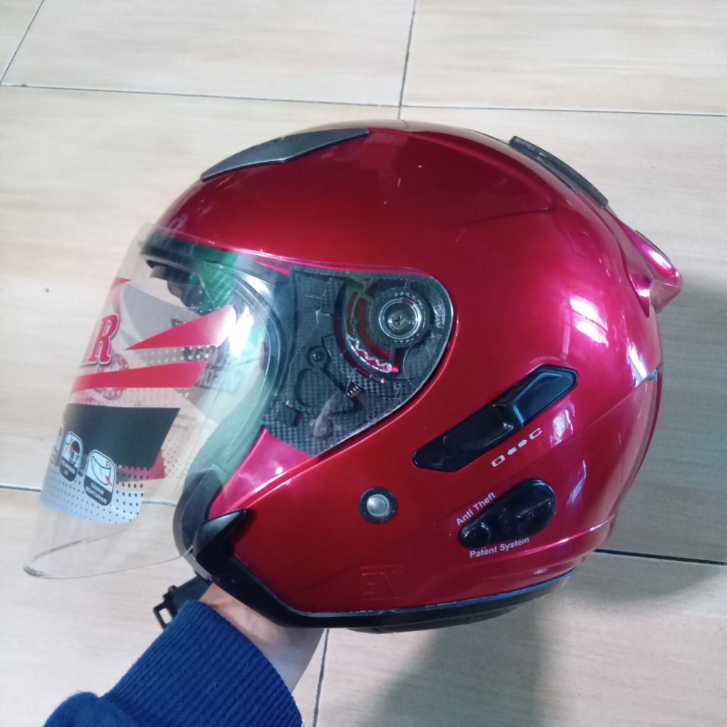 Helm KYT GALAXY merah marun original second