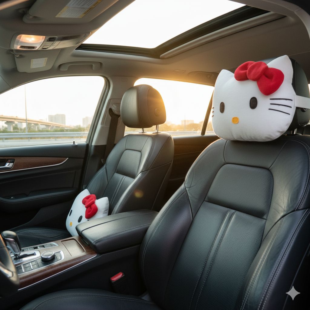 Hello Kitty Bantal Mobil Custom Hello Kitty
