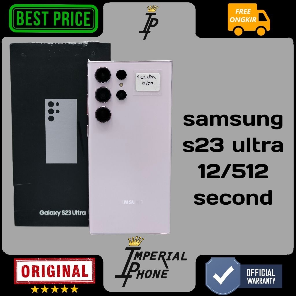 samsung galaxy s23 ultra 5g 12/512 lavender second