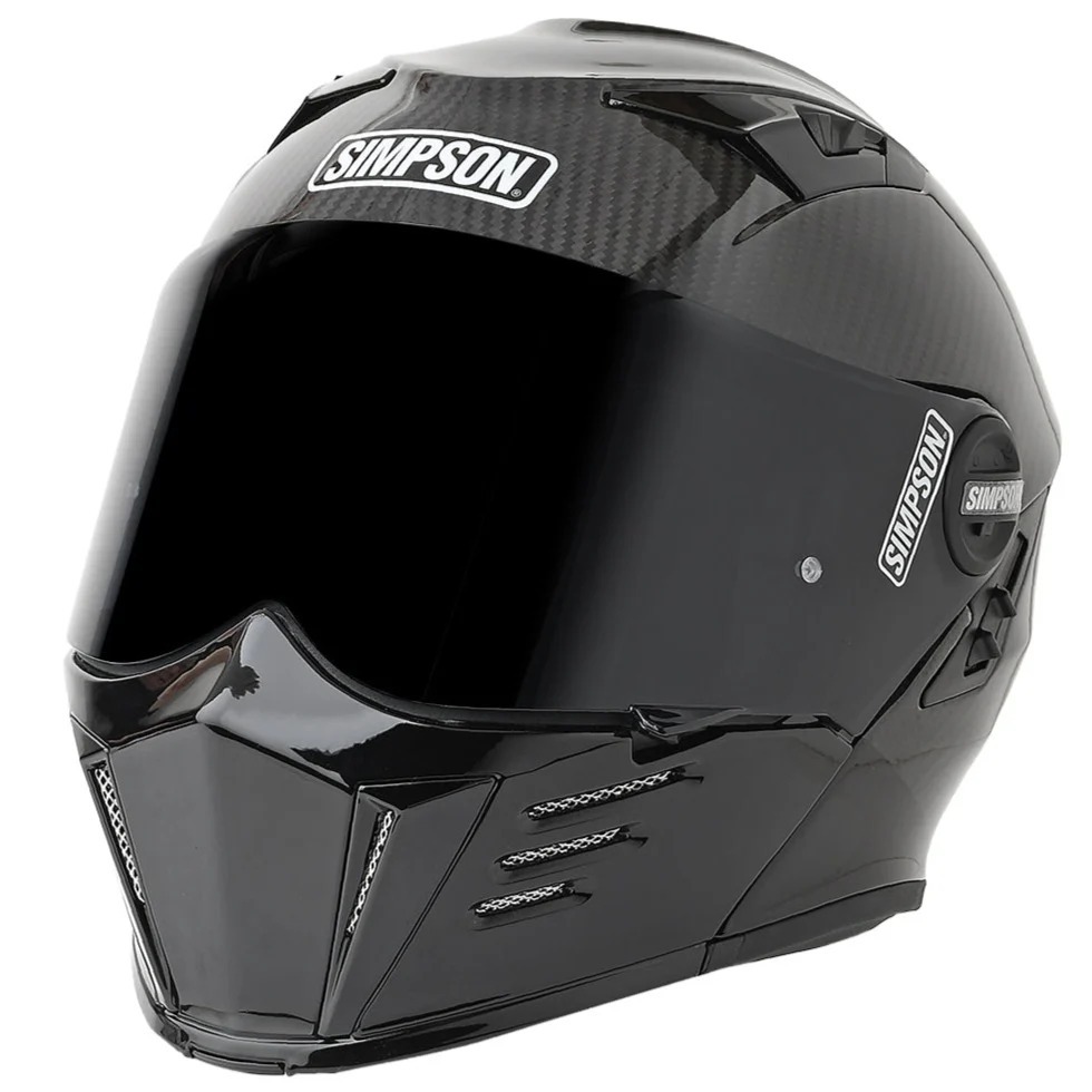 HELM SIMPSON DARKSOME MODULAR CARBON GLOSSY MOD BANDIT HELMET