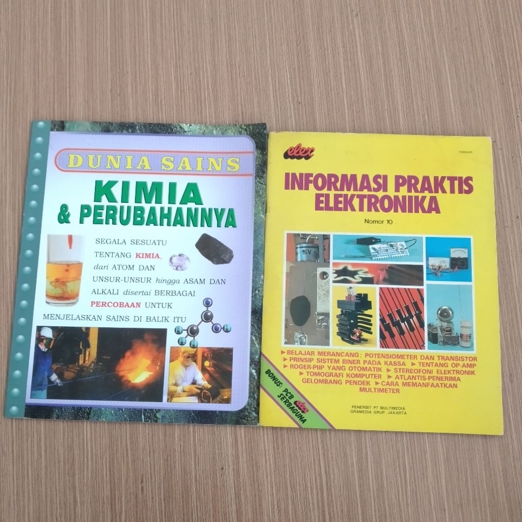 Buku pengetahuan Dunia sains Kimia dan perubahannya informasi praktis elektronika