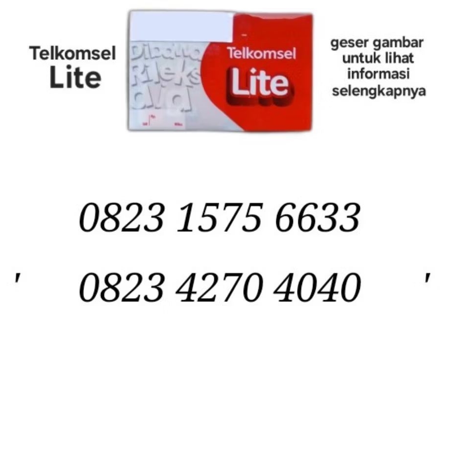 Nomor Cantik Telkomsel Lite Simpati Kartu AS Loop Kartu Perdana Hoki Nomer Cakep. BUKAN Combo Sakti 
