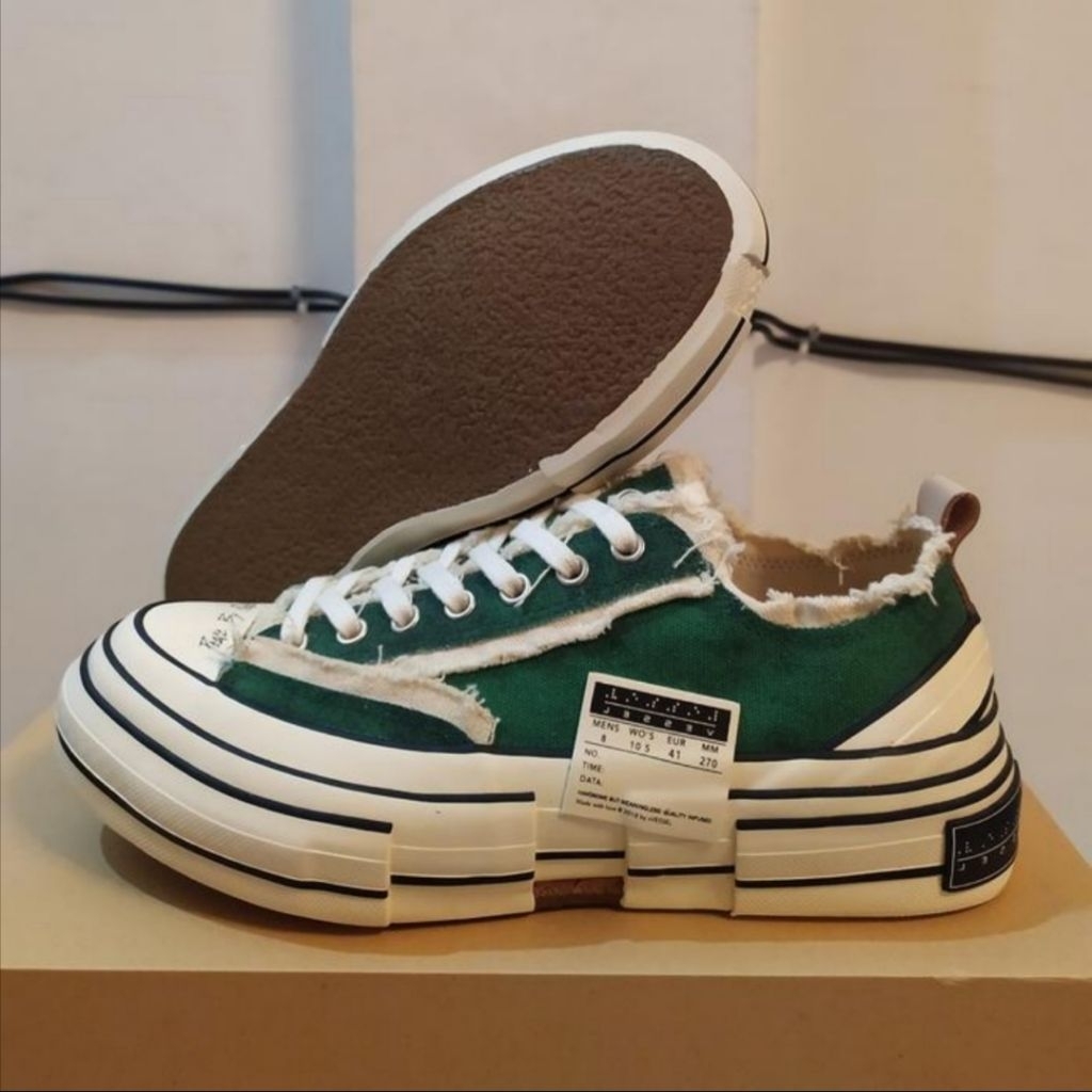 Sepatu Xvessel G.O.P x low hbx green