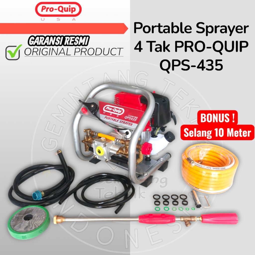Mesin Sprayer Portable 4 tak PRO-QUIP QPS435 / Mesin Power Sprayer 4 tak PRO-QUIP QPS435 / mesin ste