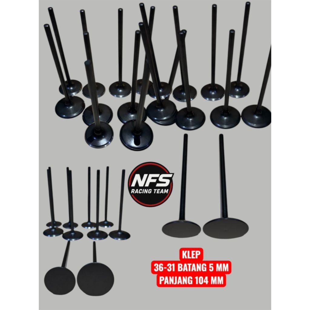 Klep 36-31 Batang 5mm Panjang 104mm Klep Racing Harian Produk By NFS