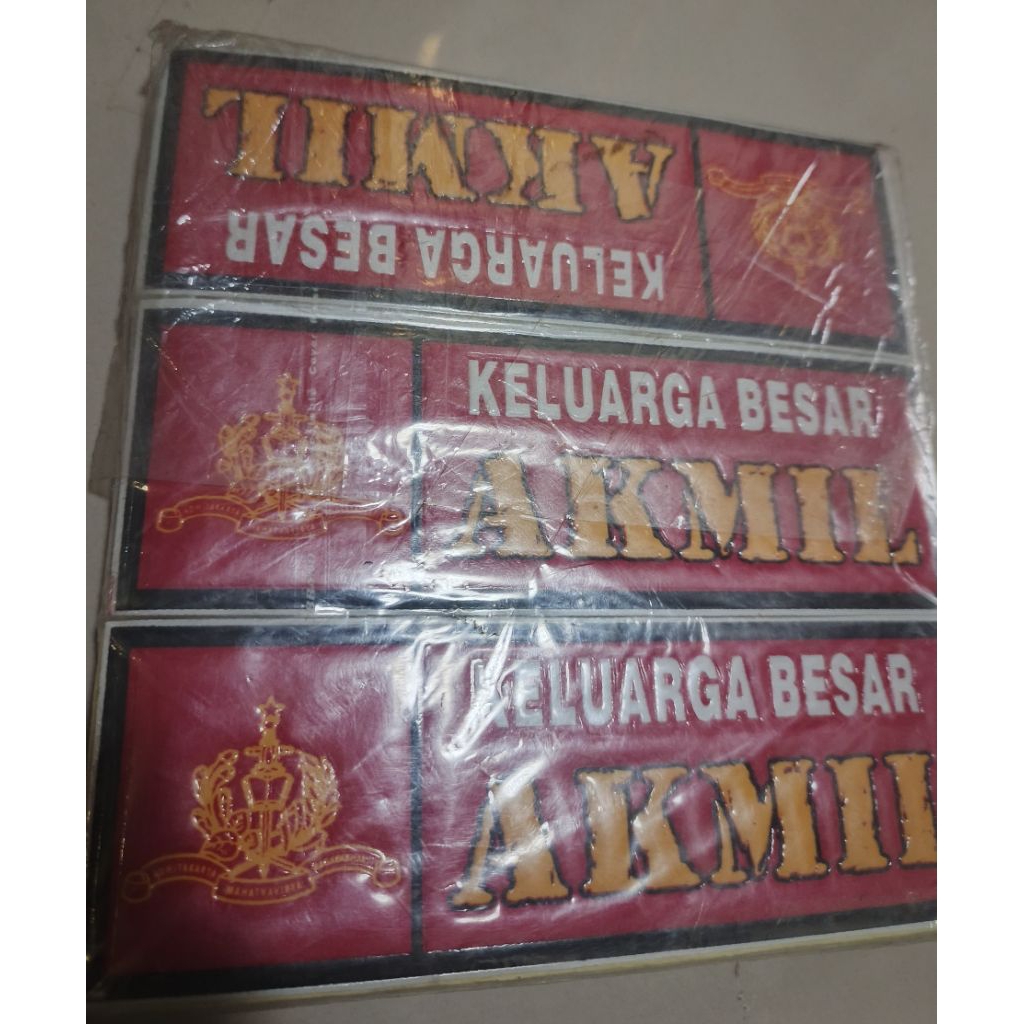 stiker embos/stiker akmil keluarga besar/stiker timbul akmil