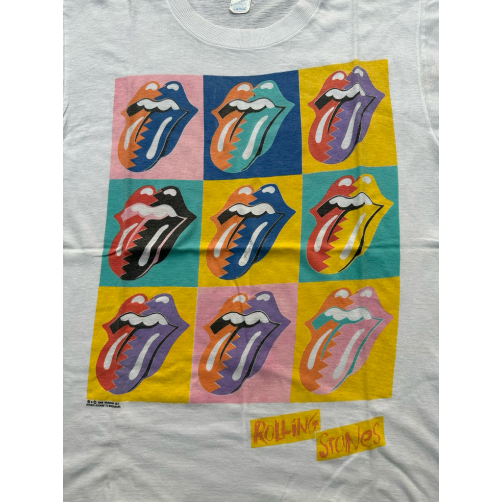 kaos band rolling stones vintage