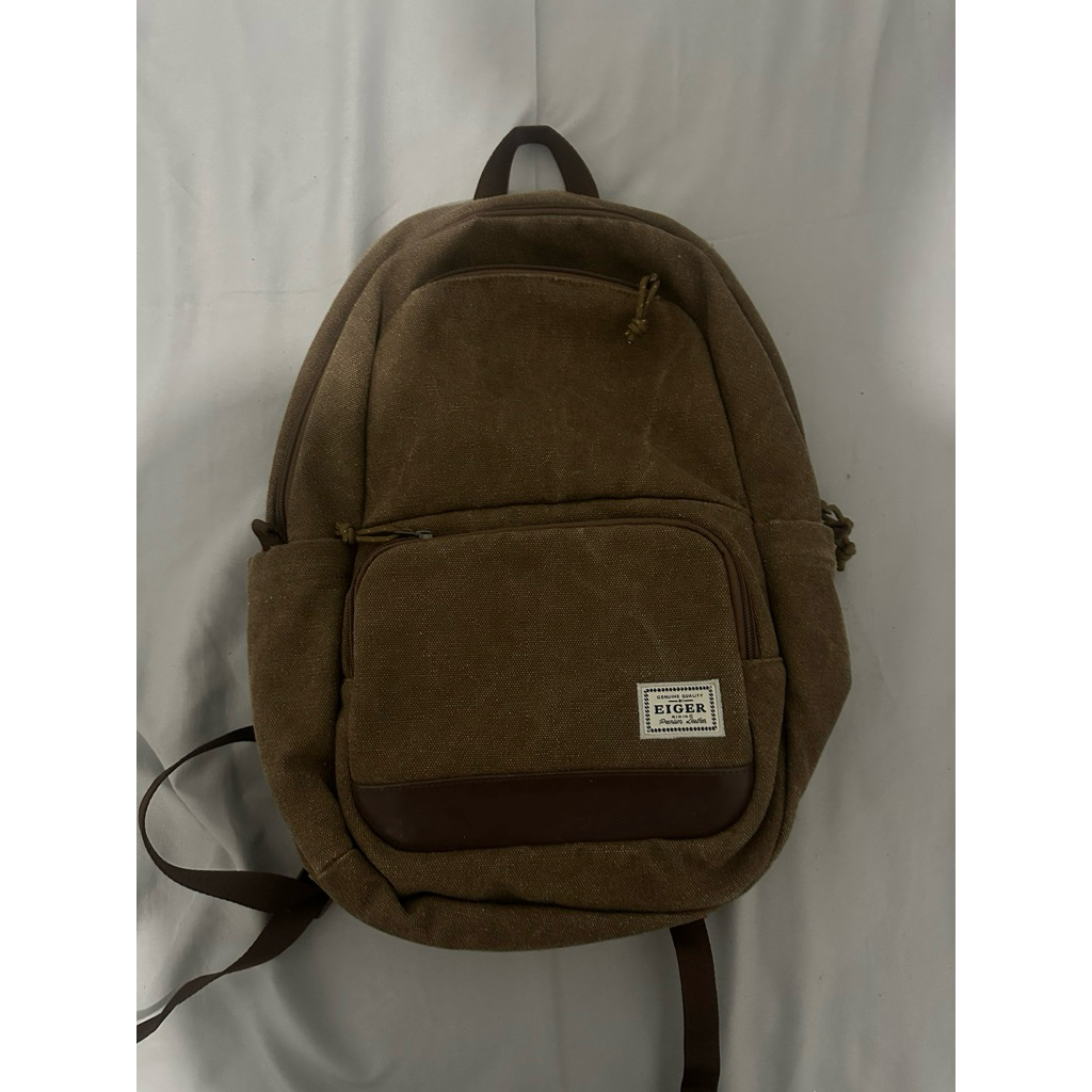 Eiger COOPER 17 Backpack Tas Ransel 17L Hitam Canvas Pria Wanita