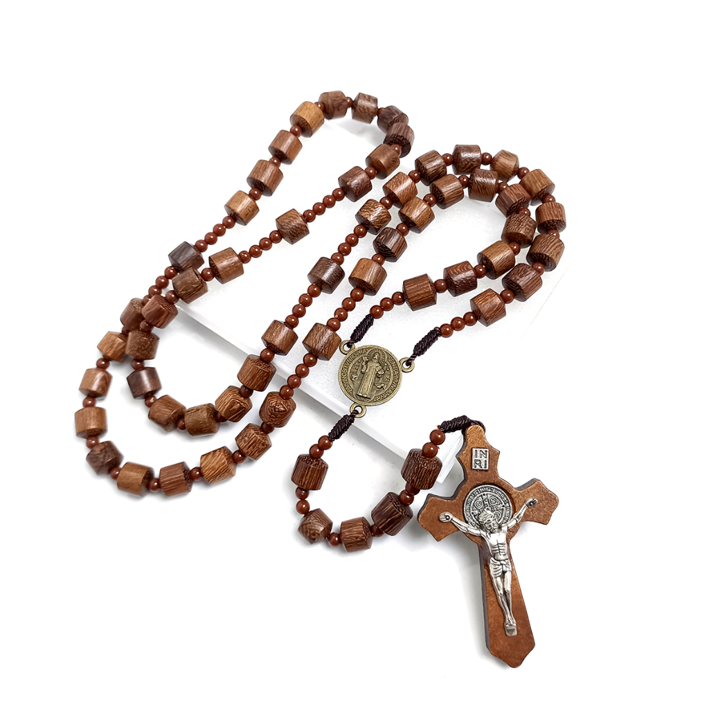 (Eksklusif ) Rosario Kayu Galih KELOR ORIGINAL/ Kalung Rosario Katolik / Rosario Kayu Bertuah